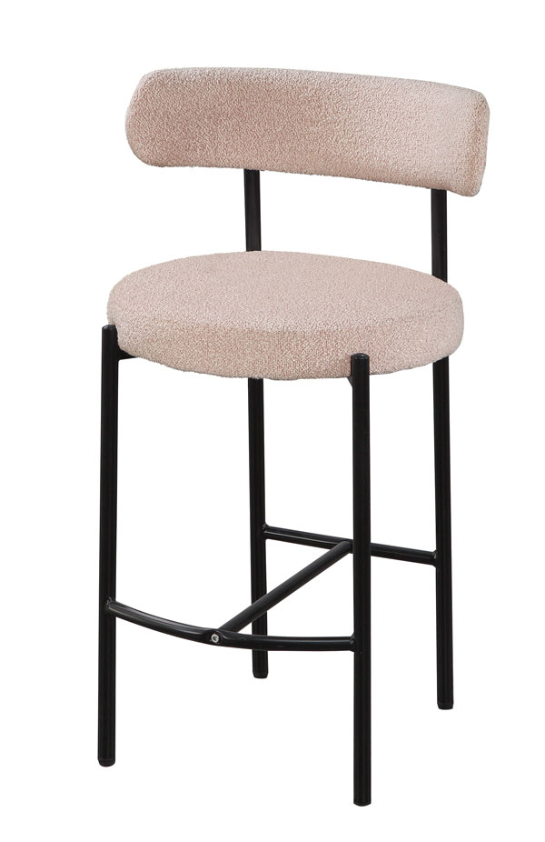 JC-906-16 雅悅粉色布面吧台椅 (不含其他產品)<br />
尺寸:寬53.3*深49*高92cm