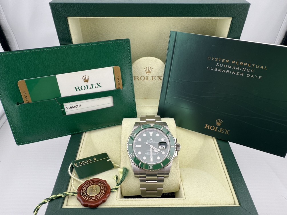 ROLEX 勞力士 116610LV 綠水鬼 40mm 2015年盒單齊全 n1334-02