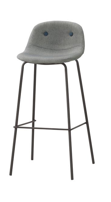 QM-1083-9 華爾斯吧椅(灰色布) (不含其他產品)<br /> 尺寸:寬43*深44*高94cm