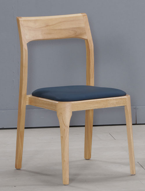 JC-901-9 越前實木藍色皮餐椅 (不含其他產品)<br />
尺寸:寬45*深57*高84cm