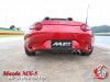 2016-2020 Mazda Miata MX-5  MP Style Rear Bumper Diffuse-Single Exhaust