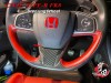 2016-2021 Honda Civic/2017-2021 Civic Type-R FK8 Steering Wheel Cover- Dry Carbon