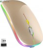 【E-gift】充電LED無線藍芽滑鼠/超靜音/炫光/筆電/ipad/PC