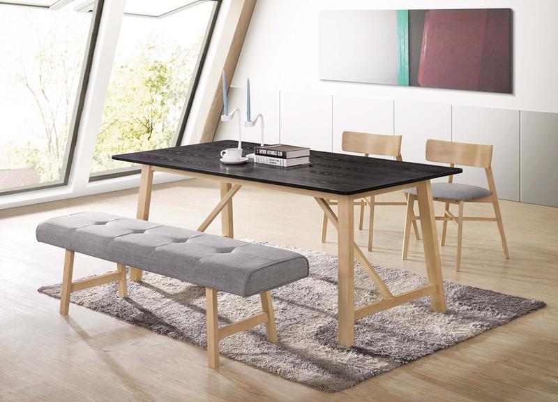 CO-512-1 烏托邦實木6尺餐桌 (不含椅子)(不含其他產品)<br />尺寸:寬180*深90*高75cm