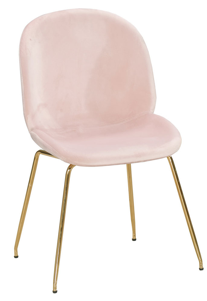 QM-650-4 溫妮莎餐椅(粉布) (不含其他產品)<br /> 尺寸:寬55*深58*高87cm