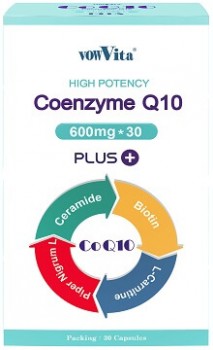 【Japan Imported】CoQ10+L-Carnitine+Piper nigrum l.+Ceramide+Biotin Soft Capsules (30 capsules per box/600mg each)