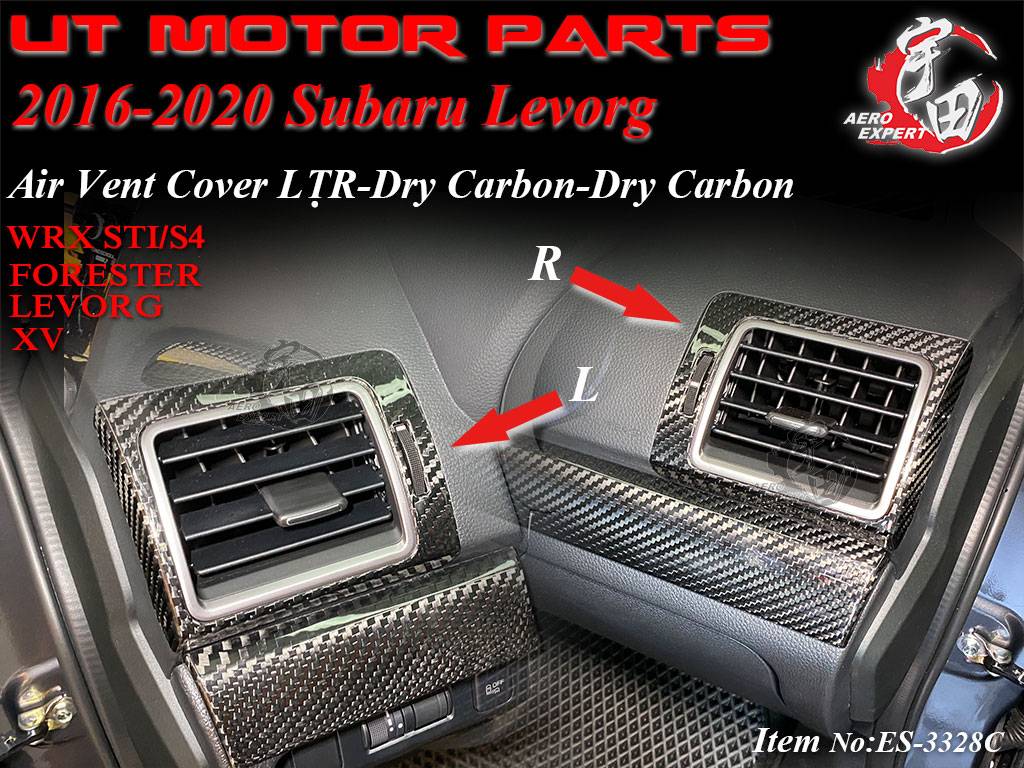2015-2020 Levorg Air Vent Cover L+R-Dry Carbon Fiber
