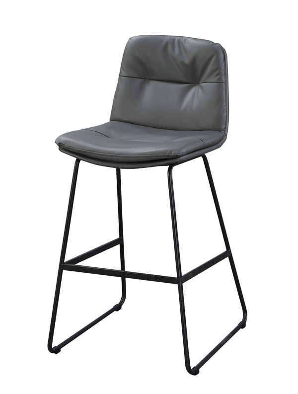 JC-906-19 尼奧爾灰色皮面吧台椅 (不含其他產品)<br />
尺寸:寬45*深50*高102cm