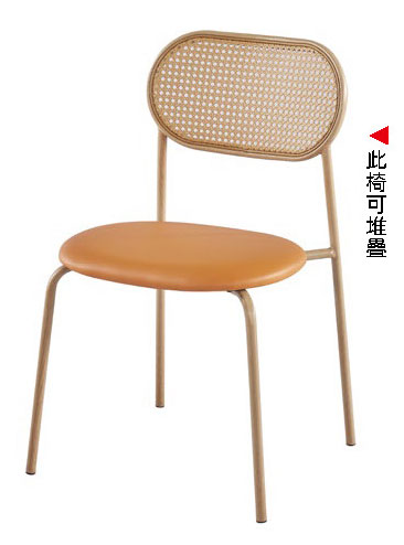 TA-945-3 伊森橘皮鐵藝餐椅 (不含其他產品)<br />
尺寸:寬47*深50*高80cm