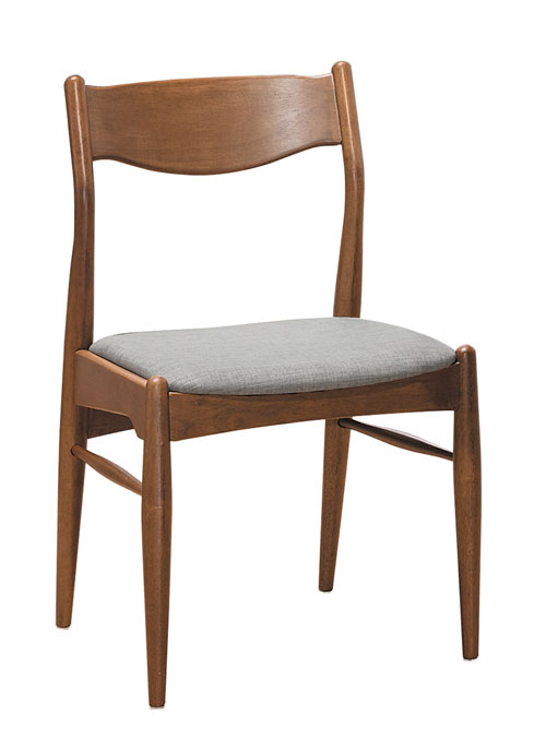 SH-A517-03 莎莉淺胡桃灰布餐椅(灰布) (不含其他產品)<br />
尺寸:寬48*深52.5*高81cm