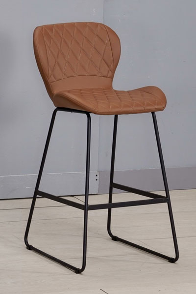 JC-906-3 培果深棕色皮面吧台椅 (不含其他產品)<br />
尺寸:寬47*深56*高97cm