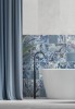花磚【TC-3557藍+D藍花】15X15居家空間 客廳 臥室 浴室 陽台│玄關│商用空間│店面設計｜地壁兩用磚#