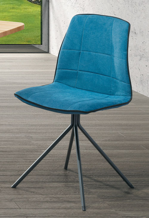 SH-A499-06 特洛伊藍色造型餐椅(藍) (不含其他產品)<br />
尺寸:寬48*深46*高86cm