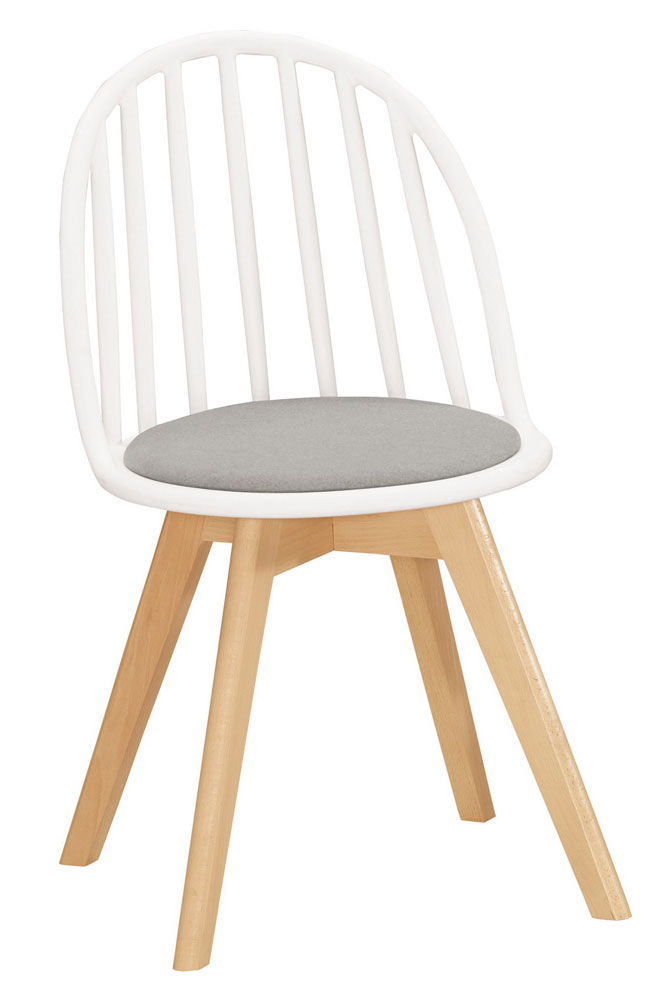 QM-651-2 伊蒂絲造型椅(白)(布) (不含其他產品)<br /> 尺寸:寬44*深50*高80cm