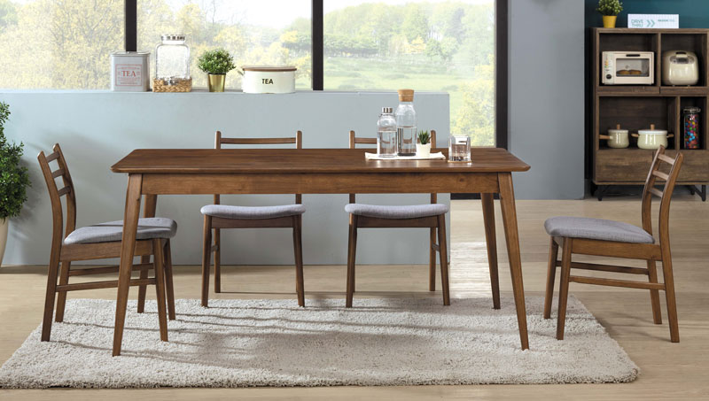 CO-520-3 艾米堤胡桃色餐桌 (不含椅子)(不含其他產品)<br />尺寸:寬160*深90.5*高73cm