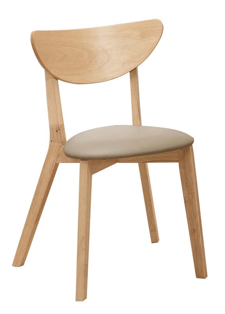 SH-A512-02 馬可本色淺咖啡皮餐椅 (不含其他產品)<br /> 尺寸:寬45*深50*高80cm