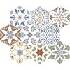 霧面．六角磚【歐麥六角-CS-GMT10白｜11灰｜12深灰彩色花黑白花】15x17廚房｜浴室｜玄關｜客廳｜民宿｜商業設計#50.176