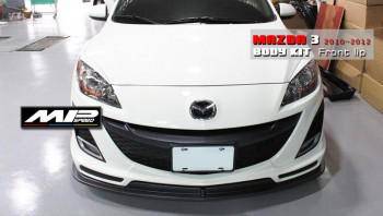 2010-2012 Mazda 3 4D-2.0, 5D-1.6/2.0/2.5 Front Lip Spoiler  for  K Style Lip