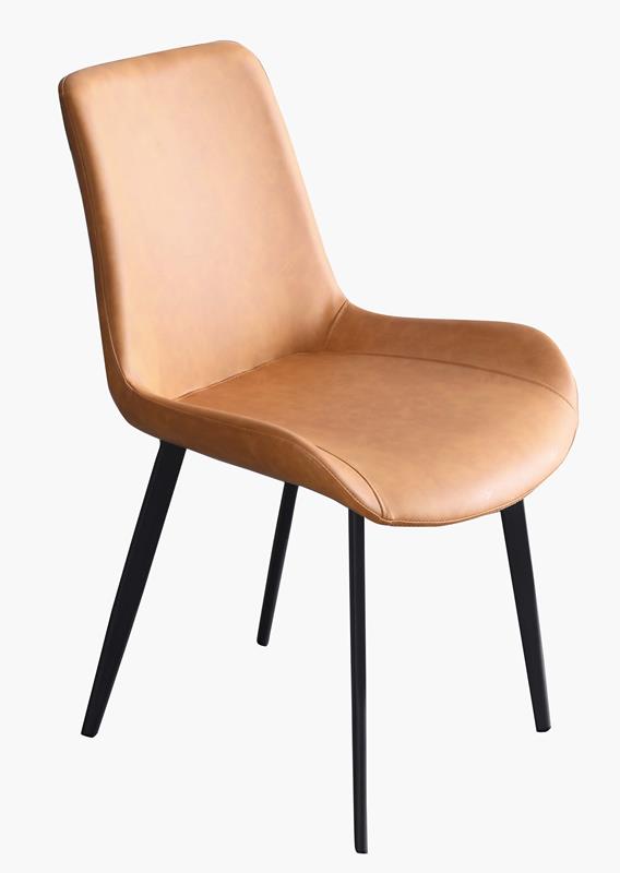 CO-505-5 泰爾橘色皮質餐椅 (不含其他產品)<br /> 尺寸:寬52*深57*高84cm