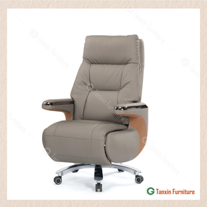 【艾爾莎牛皮辦公椅(米白色)】【2025-B1635-1】【添興家具】
