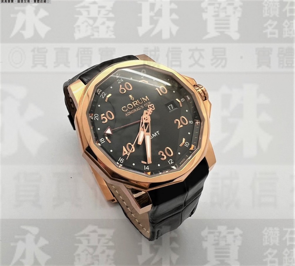 CORUM 崑崙 海軍上將系列 383.330.55/0081 AN12 18K玫瑰金腕錶