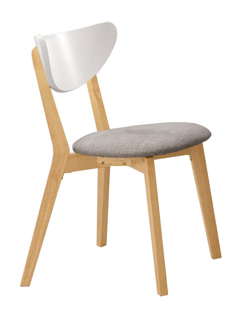 SH-A507-05 亨利原木雙色灰布餐椅 (不含其他產品)<br /> 尺寸:寬45*深50*高80cm