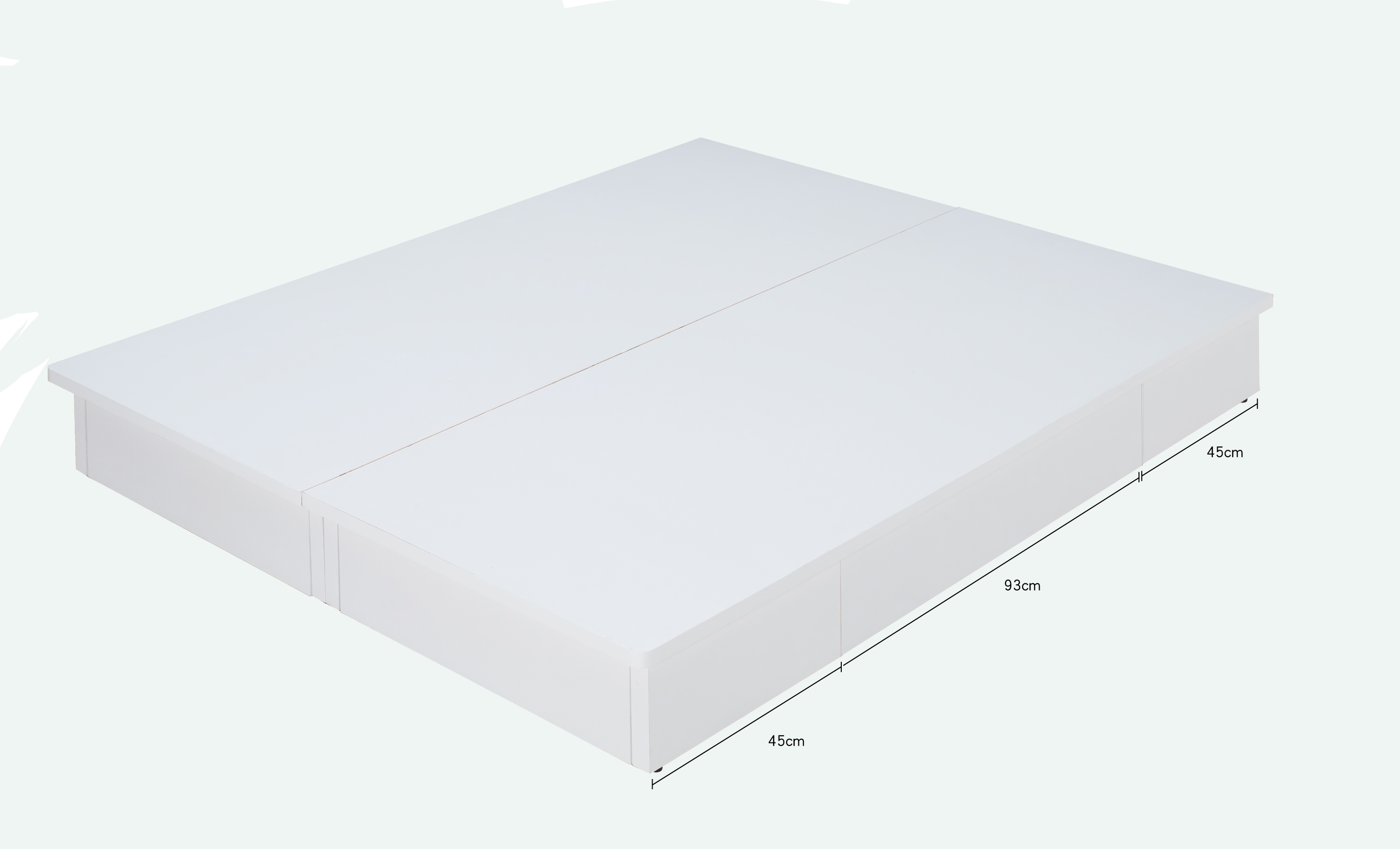CO-383-3 純白5尺置物床底 (不含其他產品)<br /> 尺寸:寬152*長188*高26cm