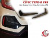 2021 up Civic Type-R FK8 5D Rear Bumper Cover Trim-Dry Carbon-L/R