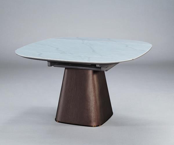CL-1043-5 802折合餐桌(含岩板) (不含其他產品)<br />尺寸:展開:寬130*深130*高76cm<br />收合:寬130*深80*高76cm