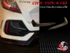 2021 up Civic Type-R FK8 5D Rear Bumper Cover Trim-Dry Carbon-L/R