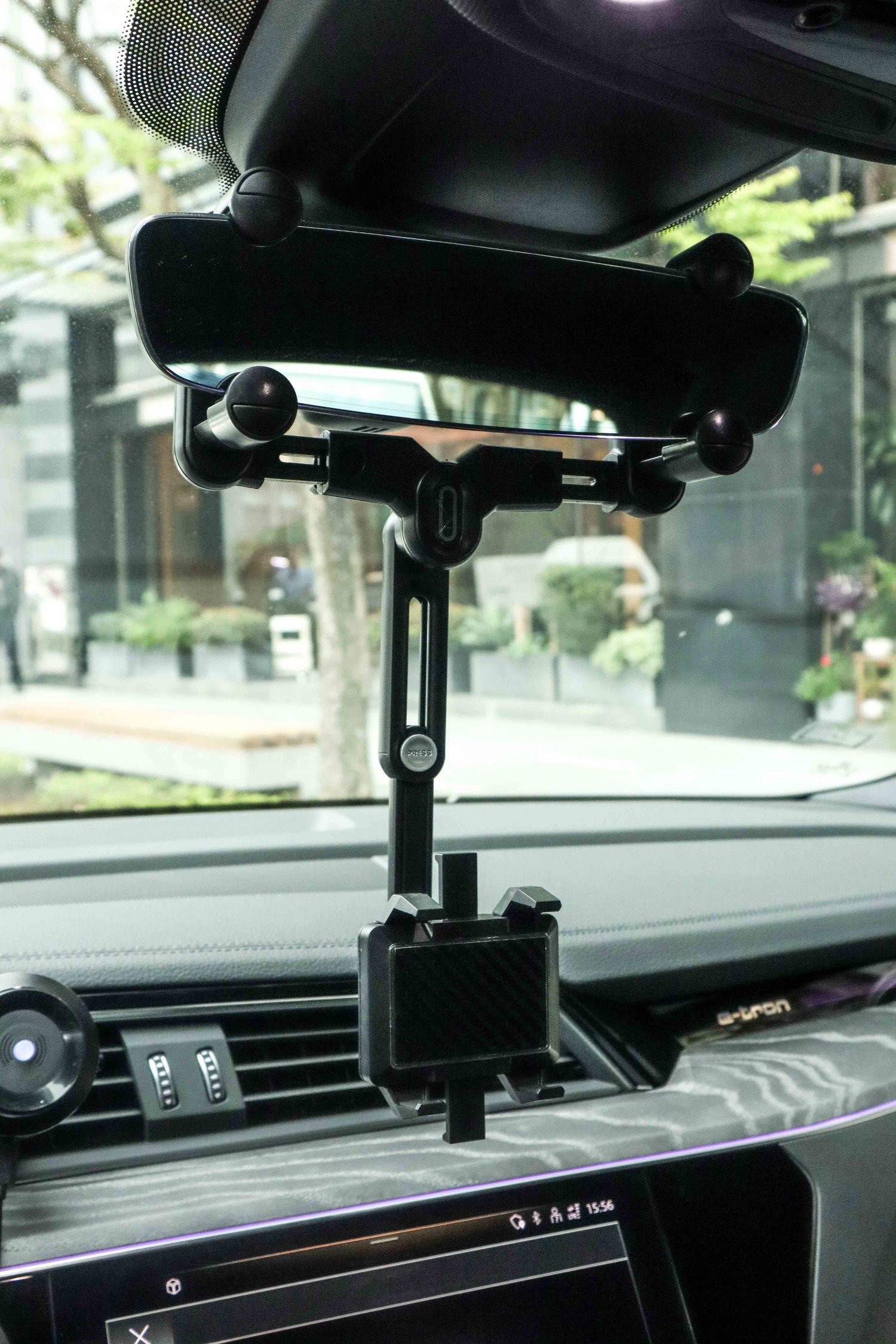 【idea-auto】car rearvies mirror type smartphone holde