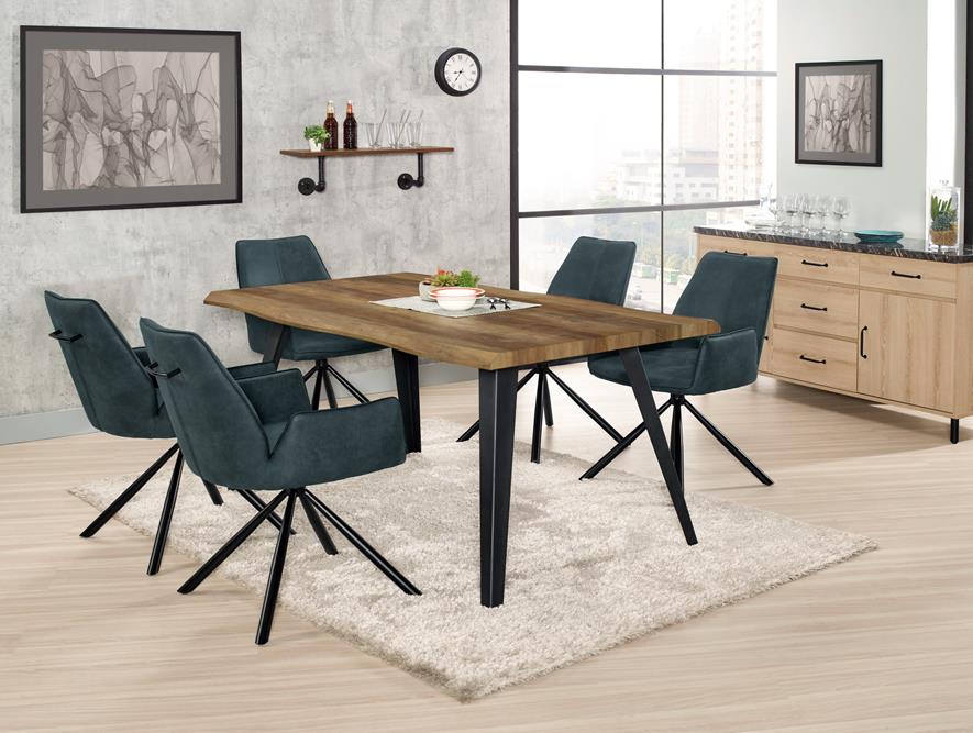 QM-585-1 德蒙娜5.3尺餐桌 (不含椅子其他產品)<br /> 尺寸:寬160*深90*高75cm