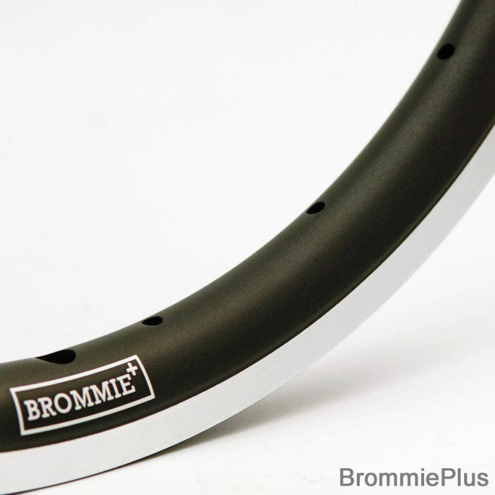 BrommiePlus R001 Welded Double Wall Rim - Black/Silver