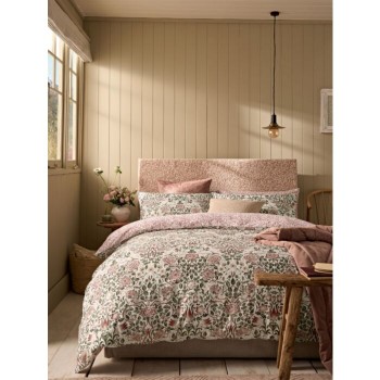 Rose Brick Pink/sage 被單*1+枕套*2