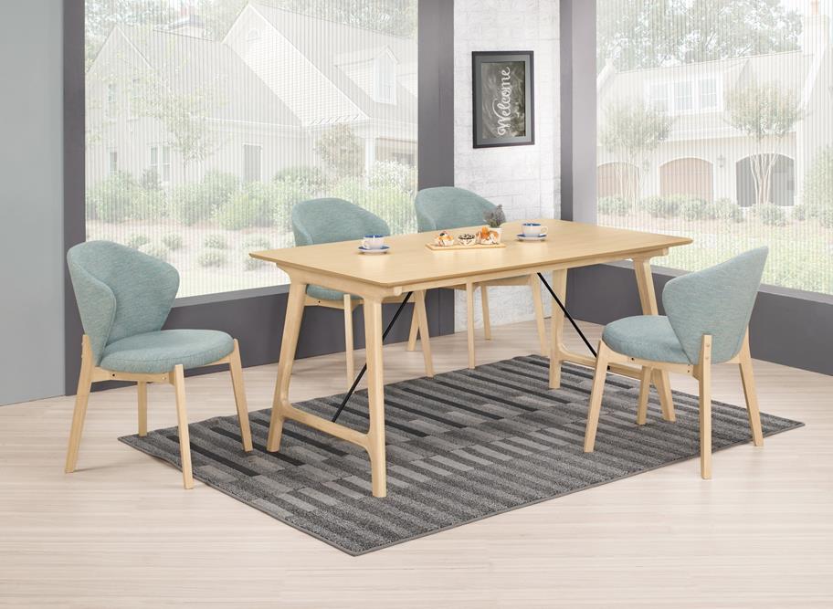 QM-988-1 多米尼5.3尺餐桌(洗白色) (不含椅子其他產品)<br /> 尺寸:寬160*深90*高75cm