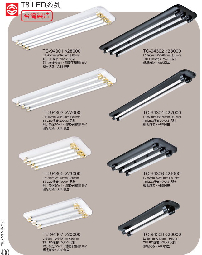 T8 LED 吸頂燈具|易門燈飾科技生活館LED--商品介紹