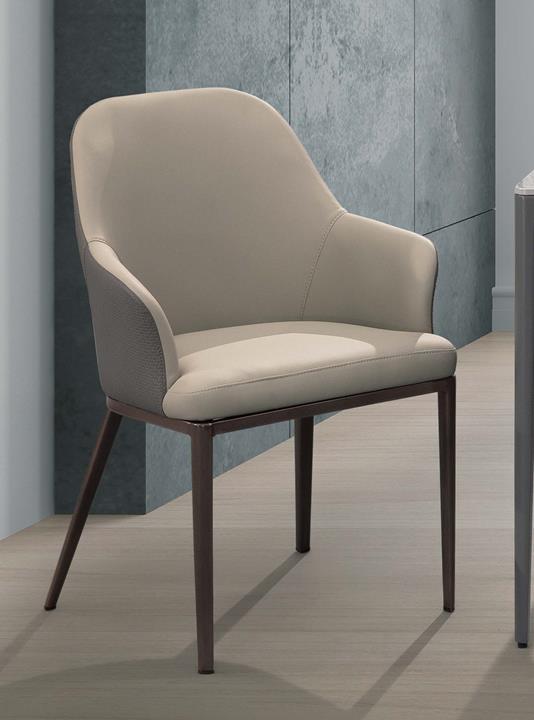 SH-A468-02 布蘭特餐椅(2068-8淺灰) (不含其他產品)<br />尺寸:寬54*深58*高82cm