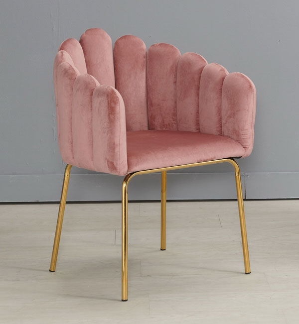 JC-891-15 科羅拉粉色布面餐椅 (不含其他產品)<br />
尺寸:寬57*深57*高81cm
