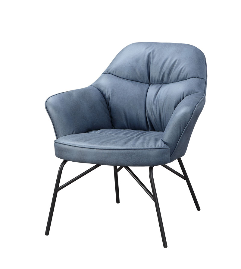 JC-457-4 伊坦拉藍色布面休閒椅 (不含其他產品)<br/>尺寸:寬71*深73*高83cm