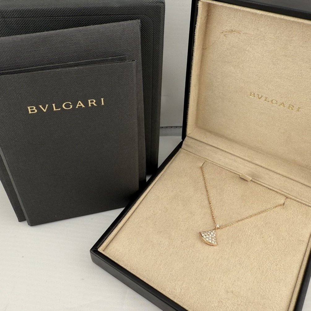 BVLGARI 寶格麗 DIVAS’ DREAM 鑽石項鏈 盒單齊全 18K玫瑰金 n1378
