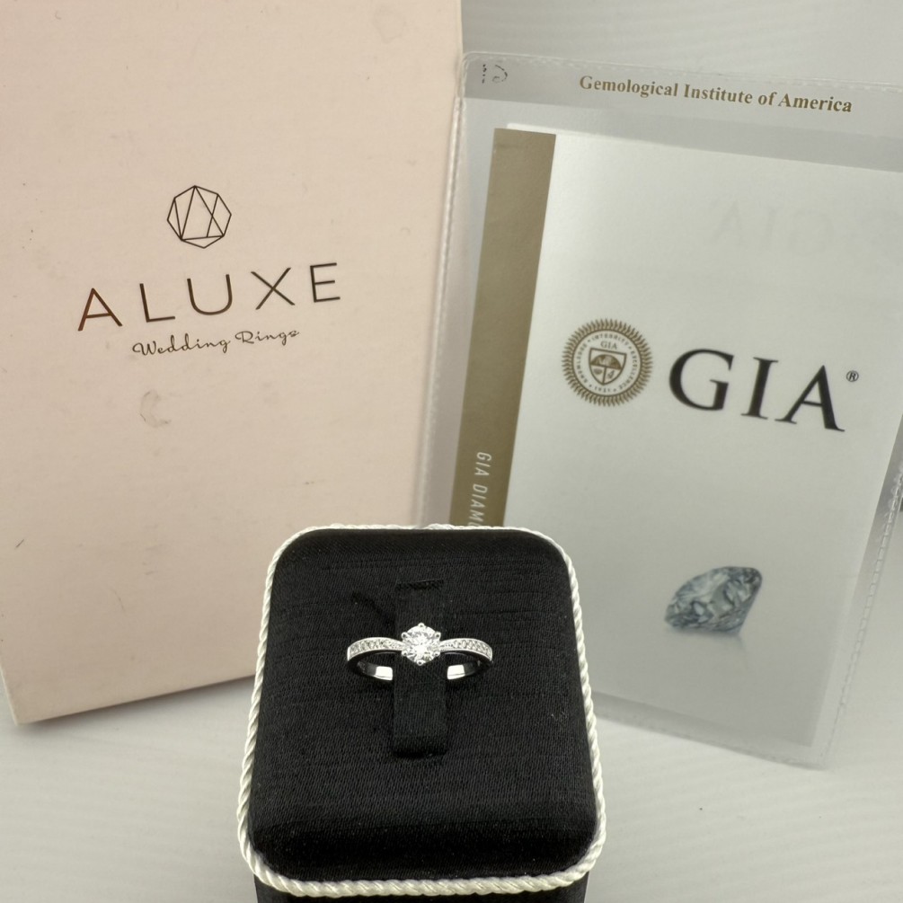 ALUXE 亞立詩GIA天然鑽戒 0.3ct/D/IF/3EX 近乎完美 PT950 n1345-01
