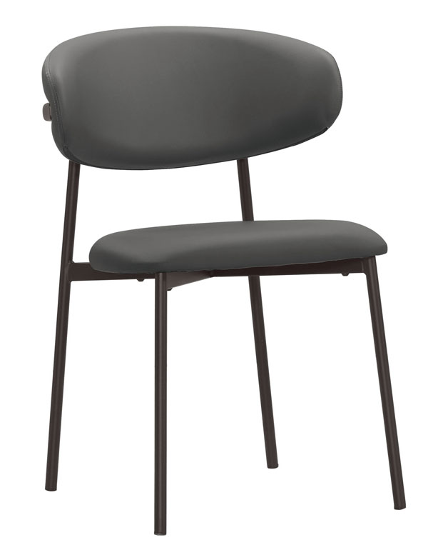 QM-648-1 哈倫餐椅(皮)(五金腳) (不含其他產品)<br />尺寸:寬51.5*深55.5*高76.5cm