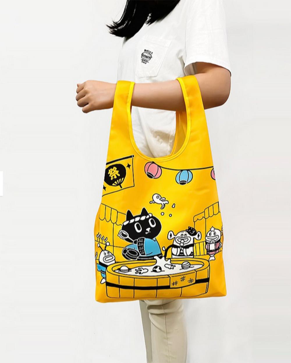 Kuroro環保摺疊購物袋-歡樂祭典款