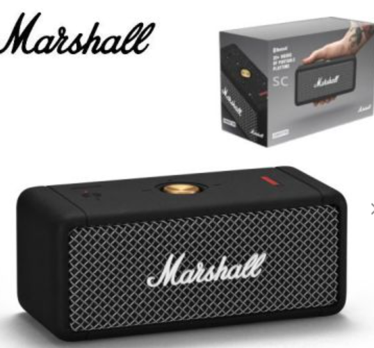 Marshall Emberton 藍牙喇叭 IPX7防水 輕巧攜帶設計 無線喇叭 藍牙5.0 音響喇叭  全新