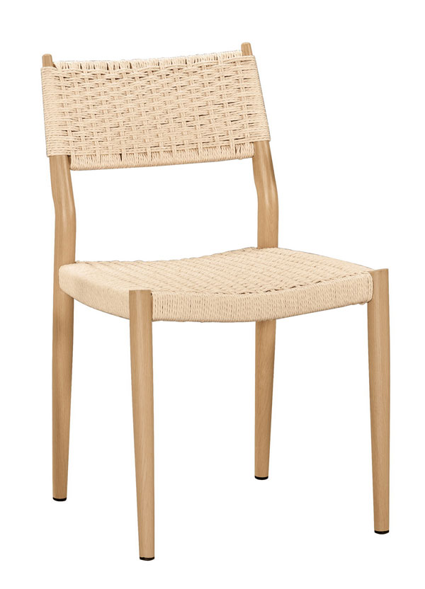 QM-645-1 索拉爾餐椅(編籐)(五金腳) (不含其他產品)<br />尺寸:寬49*深55*高82cm