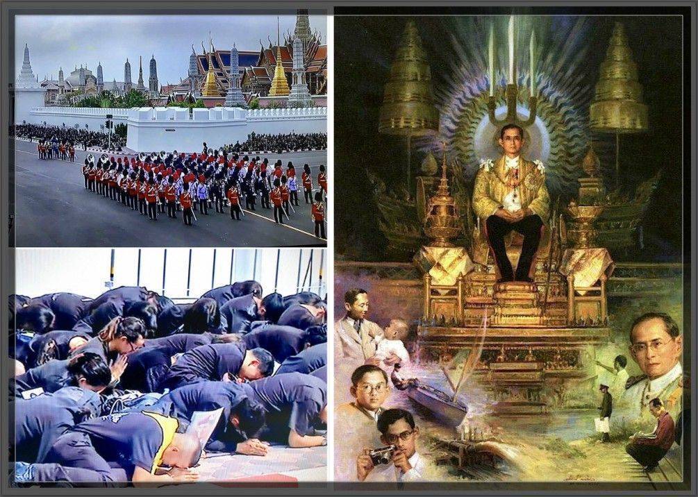 泰國 昨日為 { 已故泰王 蒲美蓬 } 舉行國葬，儀式以佛教形式進行。 依王室宮務處公告的時辰，26日 上午7時 開始移靈!