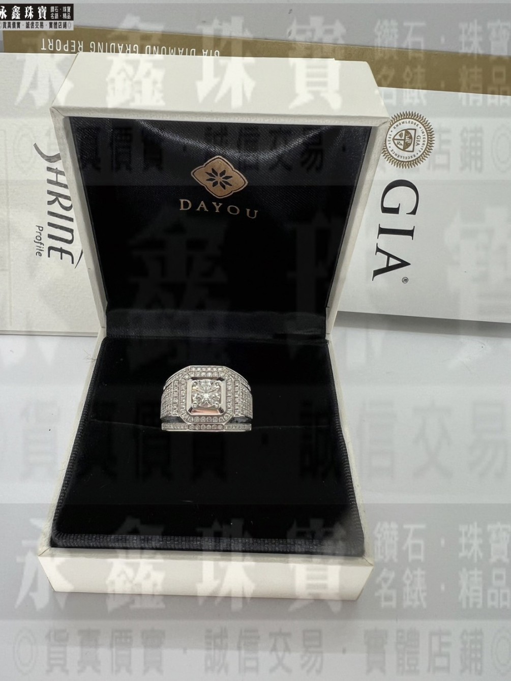 GIA鑽石戒指 1.05ct J/VVS2/3EX H&A 18K金