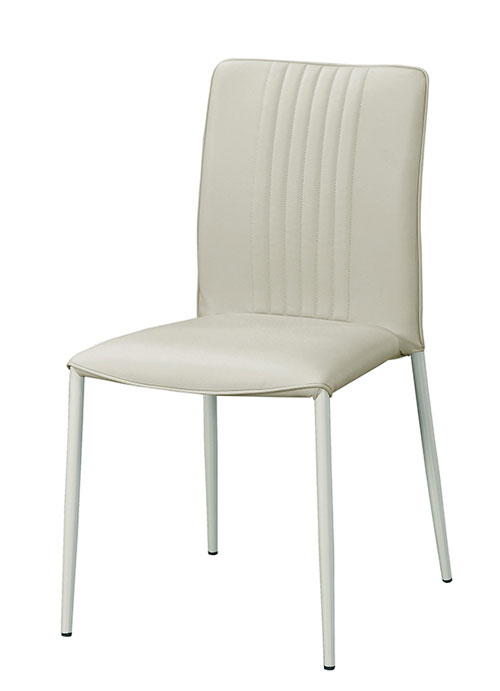 JC-898-4 聖奧米色皮餐椅 (不含其他產品)<br />
尺寸:寬45*深50*高89cm