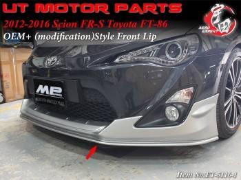 2012-2016 Toyota 86/Scion FR-S OEM+ Style Front  Lip