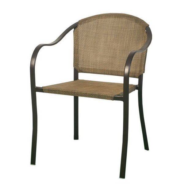 鐵製扁管網布椅
